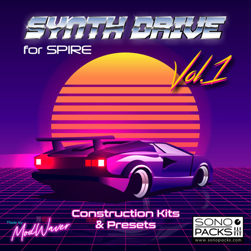 Cover Sono Packs Synth Drive1 construction Kits spire music producers