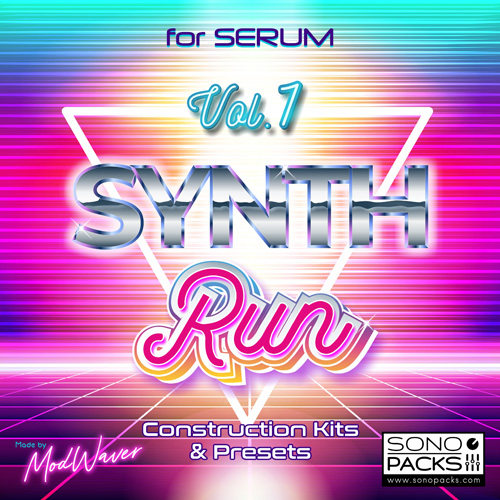 Cover Sono Packs Synth Run 1 serum kits electro music
