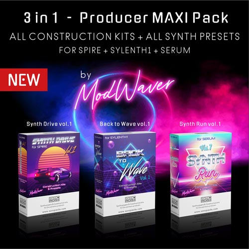 3in1 music producer maxi pack synth presets kits
